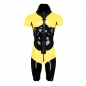 Preview: Latex Catsuit GAMER Laser Edition black & yellow